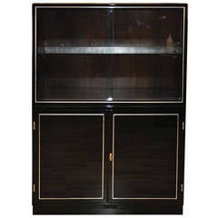 Black Art Deco Showcase Cabinet 9