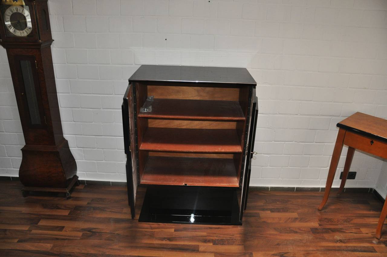 Lacquer Art Deco Dry Bar / Cabinet