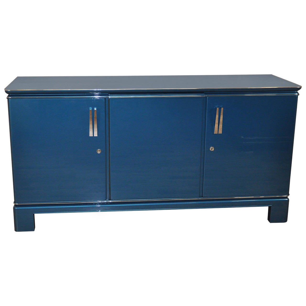 Blue Sideboard Art Deco For Sale at 1stdibs