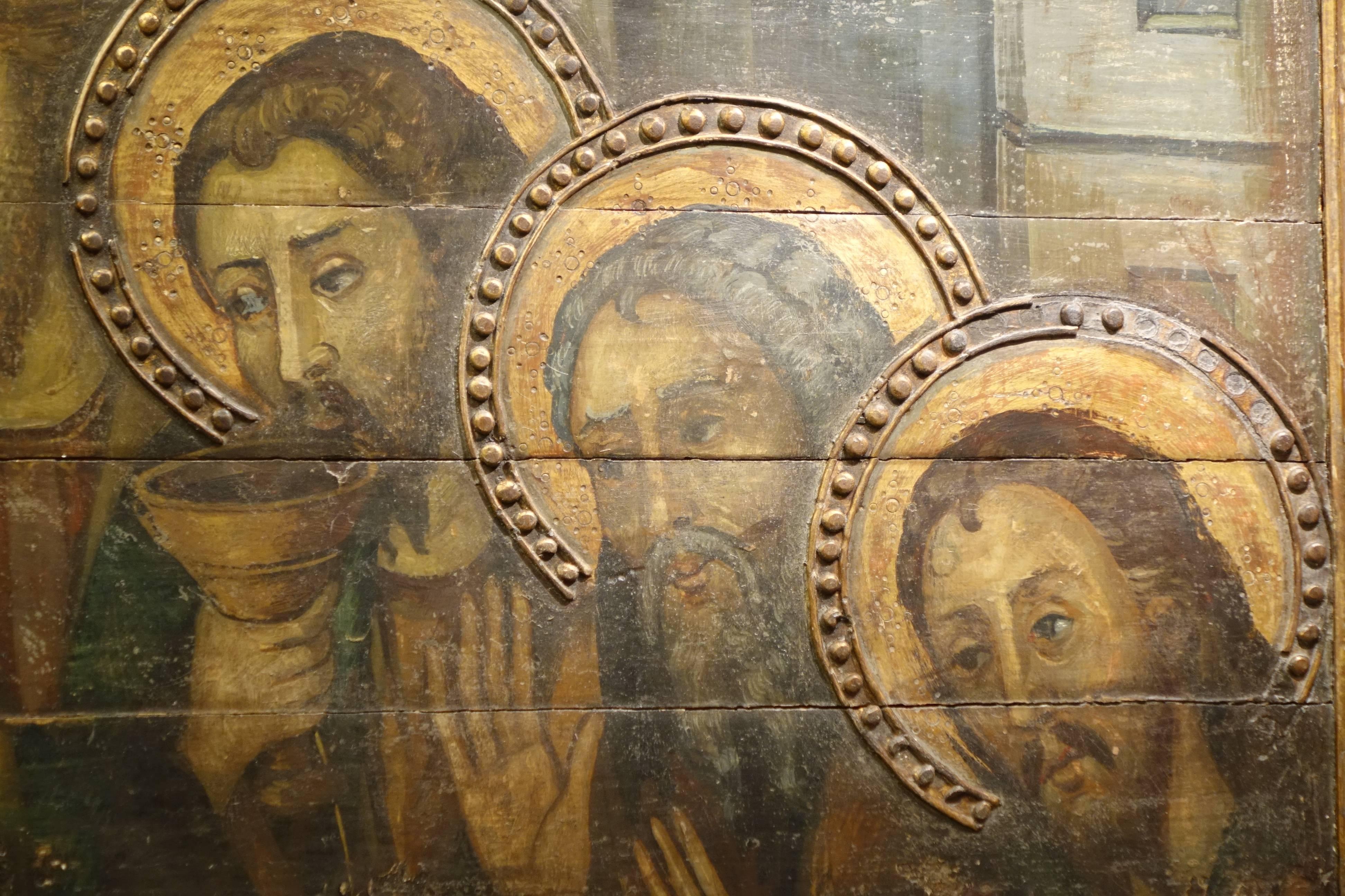 Painted The Last Supper, Part of a Predella, Northern Italy, Late 15th Century