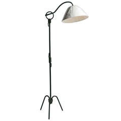 Jean Royere Painted Wrought Iron Floor Lamp