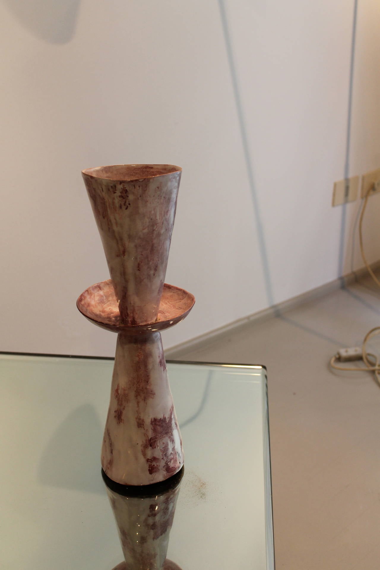 Italian Vase by Melotti For Sale