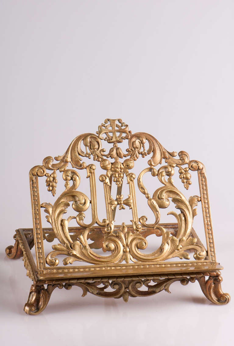Lectern in Gilded Bronze