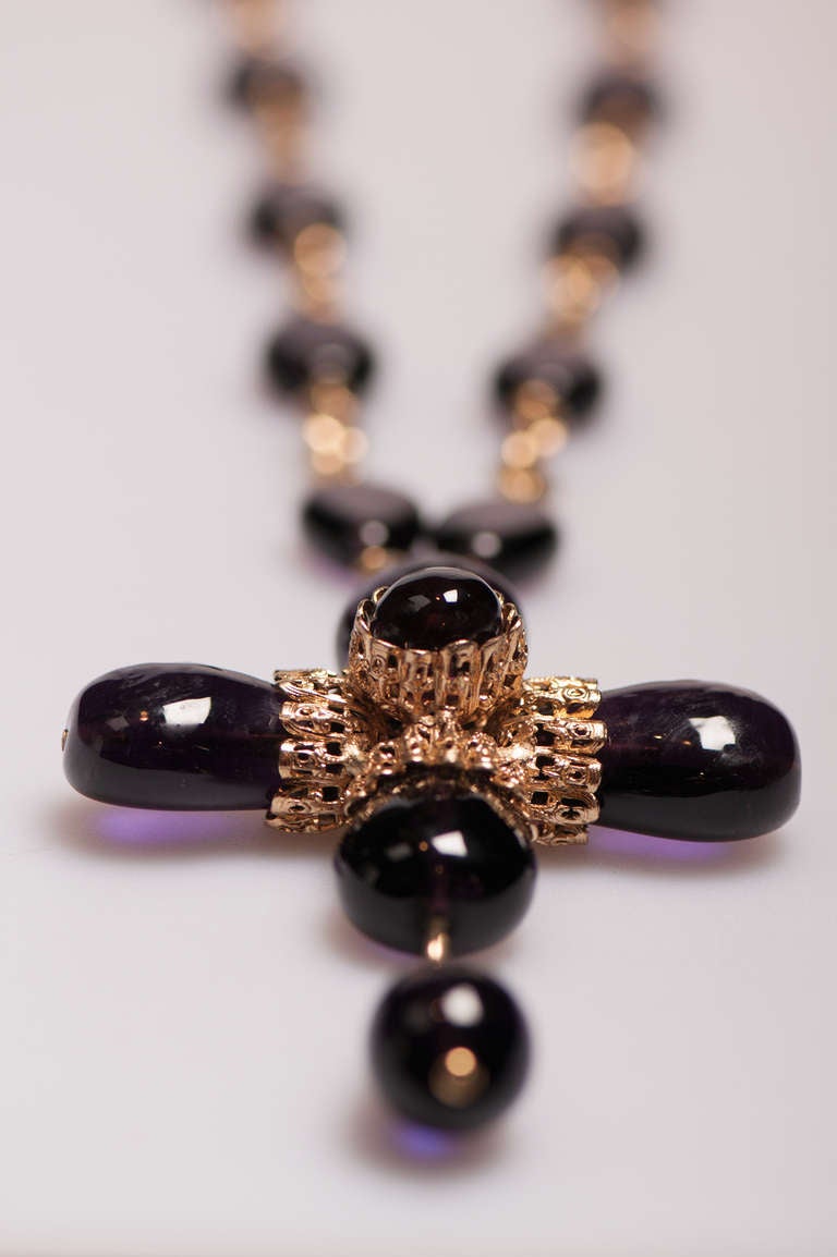 Coco Chanel Vintage Cross Necklace