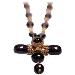 Coco Chanel Vintage Cross Necklace