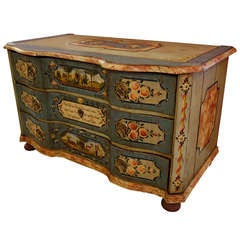 19th Century German Painted Chest of Drawers