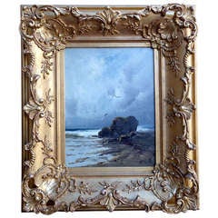 Antique "English Seaside" by Frederick Hall