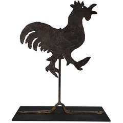 Antique Late 18th European Century Rooster Weathervane