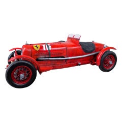 1933 Ferrari 2.6 Alfa Romeo 2300 Wood Sculpture