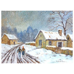 "Winter Road" Painting by PauléMile Pissarro