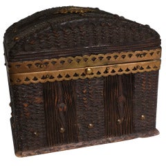Small Carved European Box 19th Century