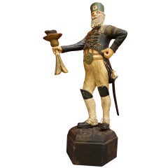 19th Century German Hessian Carved and Painted Soldier