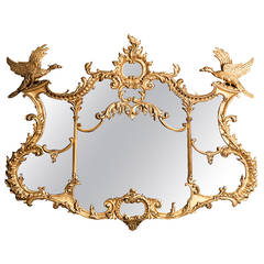 English Ho Ho Bird Mirror in the Manner of Chippendale
