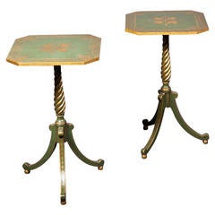 Pair of English 1920s End or Wine Tables