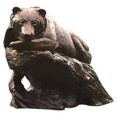 "Waiting for Sockeye" Monumental Bronze Sculpture by Kent Ullberg