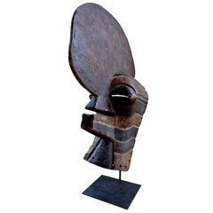 Stylish African Mask on Museum Stand Mount