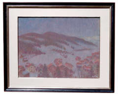 Antique "Twilight over the Mountains" by William Samuel Horton