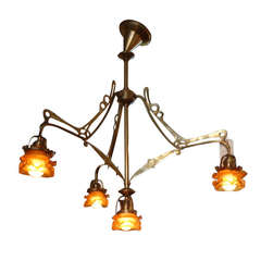 Austrian Art Nouveau Chandelier