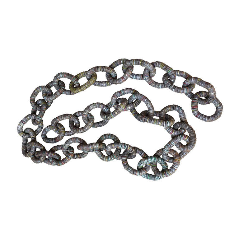 12ft Folk Art Bottle Cap Chain at 1stDibs
