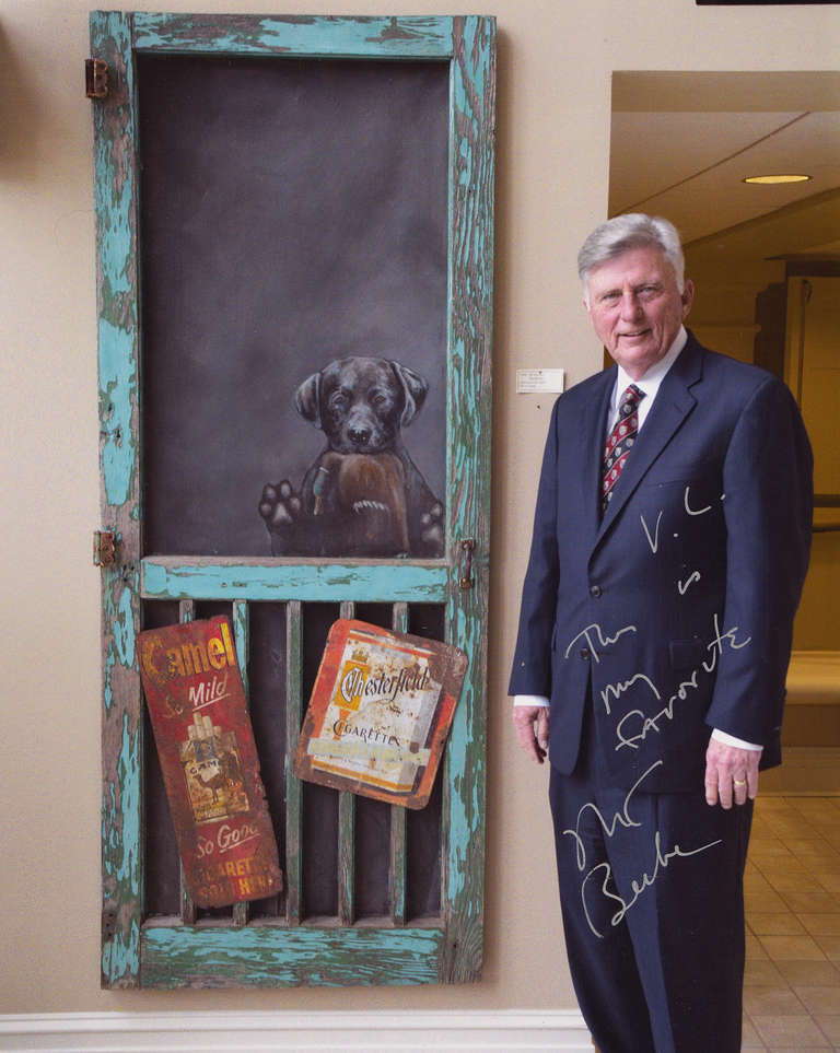 "Beau" Mixed Media Art Wall Piece by V. L. Cox