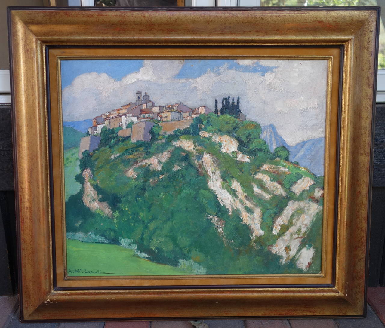 "Un village en Provence" Peinture d'Andre Wilder