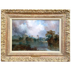 Antique "A View of Windsor" by Thomas Moran