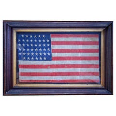 44 Star American Parade Flag Framed