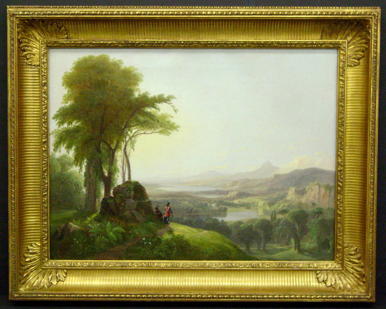 "Erster Blick auf das Hudson River Valley" Gemälde von James McDougal Hart