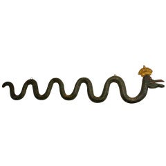 signe de serpent d'apothicaire du 19ème siècle