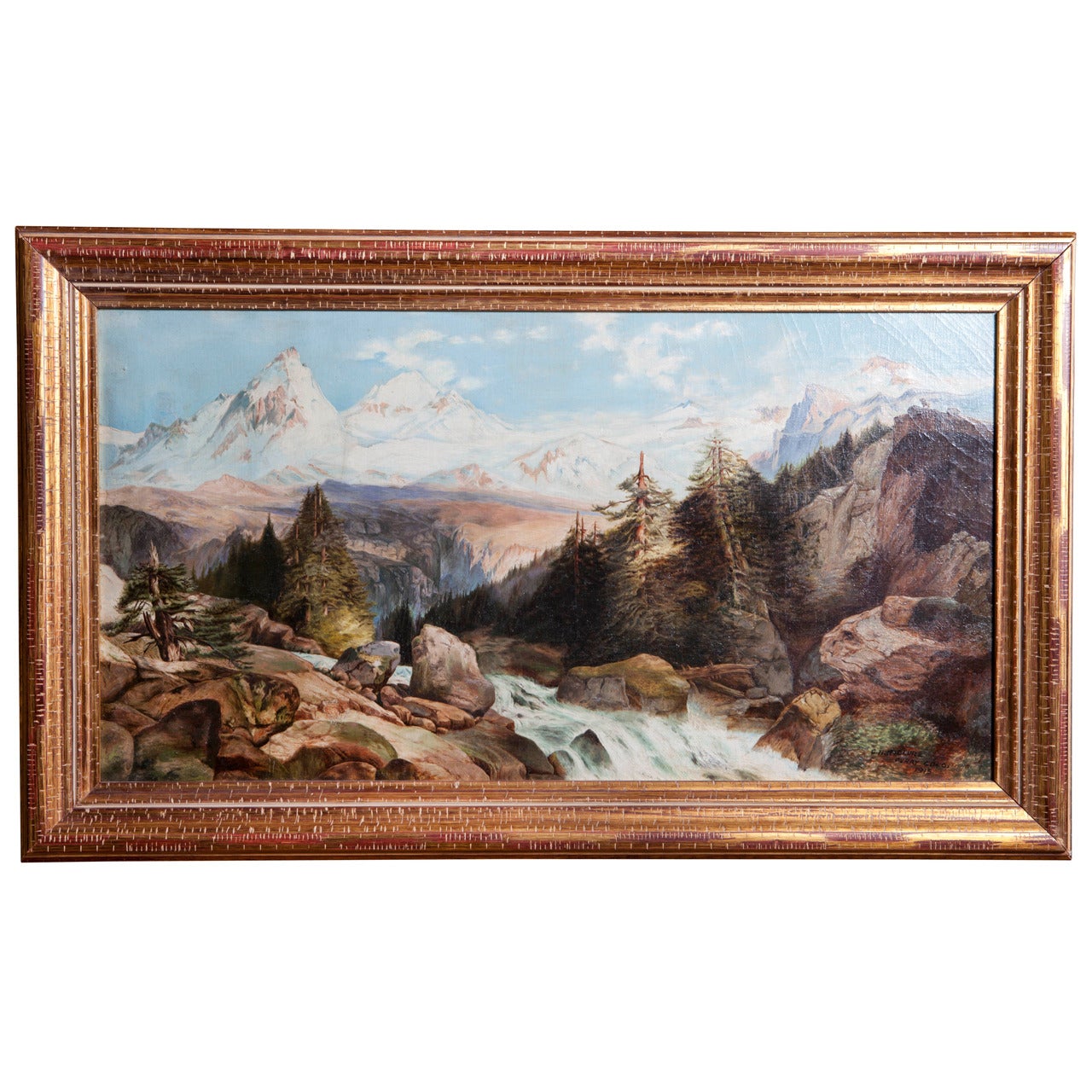 Landscape Painting of Ouray, CO circa 1915