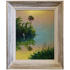 Vintage "Everglades Dusk" by Highwayman Painter Lemuel Newton