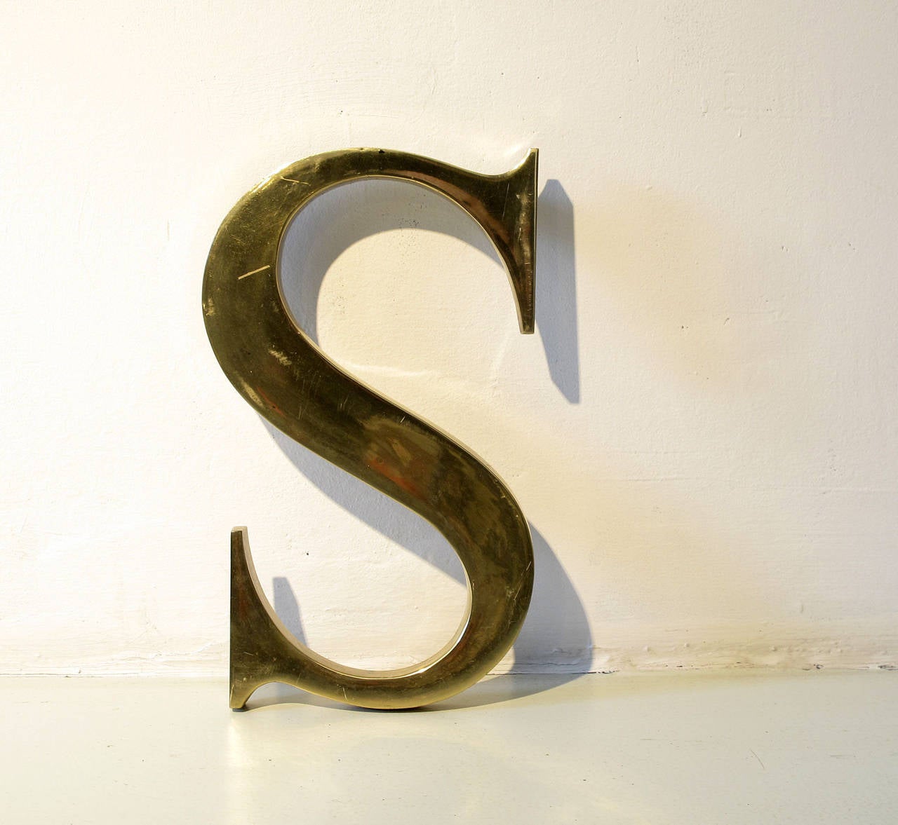 Rare solid brass Letter 