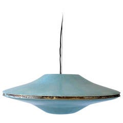Vintage Unique Mid-Century Modern 1950s Fiberglass Pendant Lamp