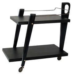 Exquisite Mid-Century Modern Italian 1950s Serving Cart