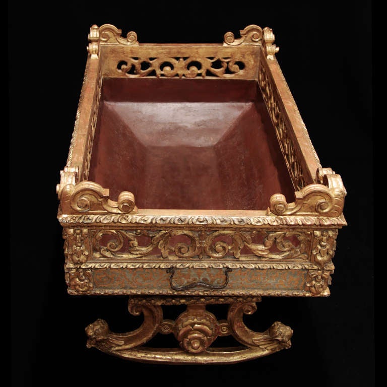 Exceptional 17th Century Italian wooden Crib at 1stDibs