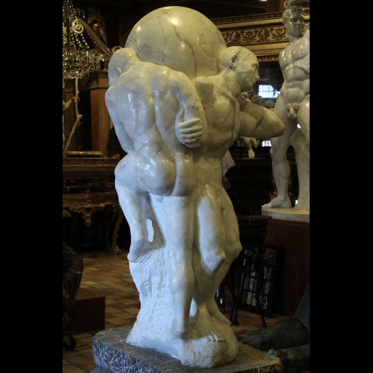 Monumental carrara Marble Statue, Group 