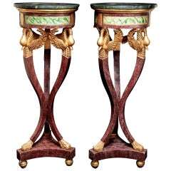 Pair of 20th Century Italian Pied de Stalles
