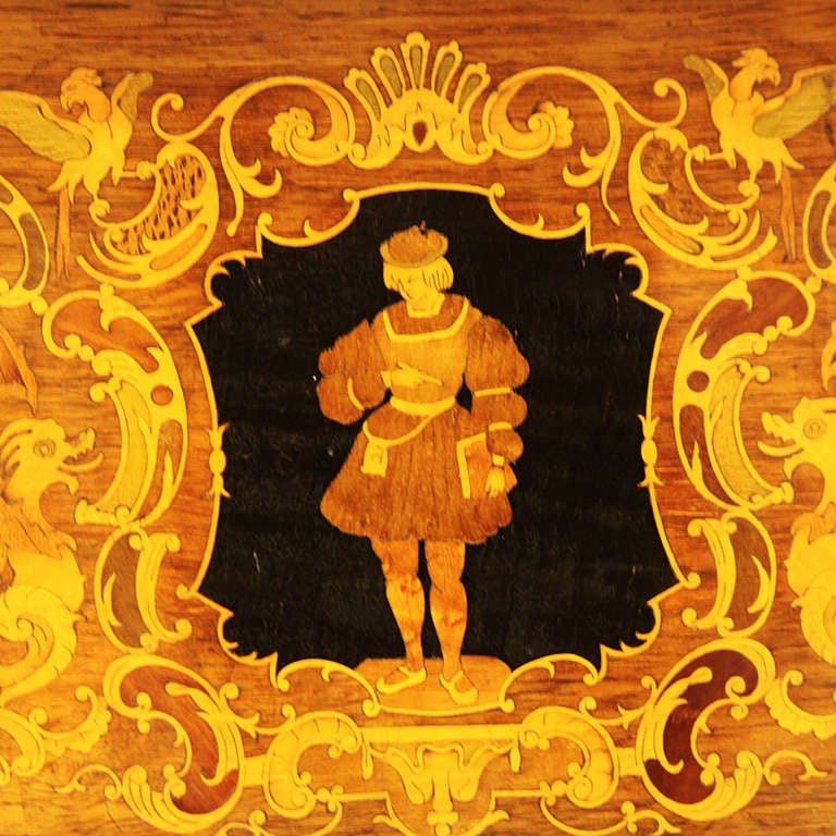 Bronze 19th Century french Billiards Table, marquetry