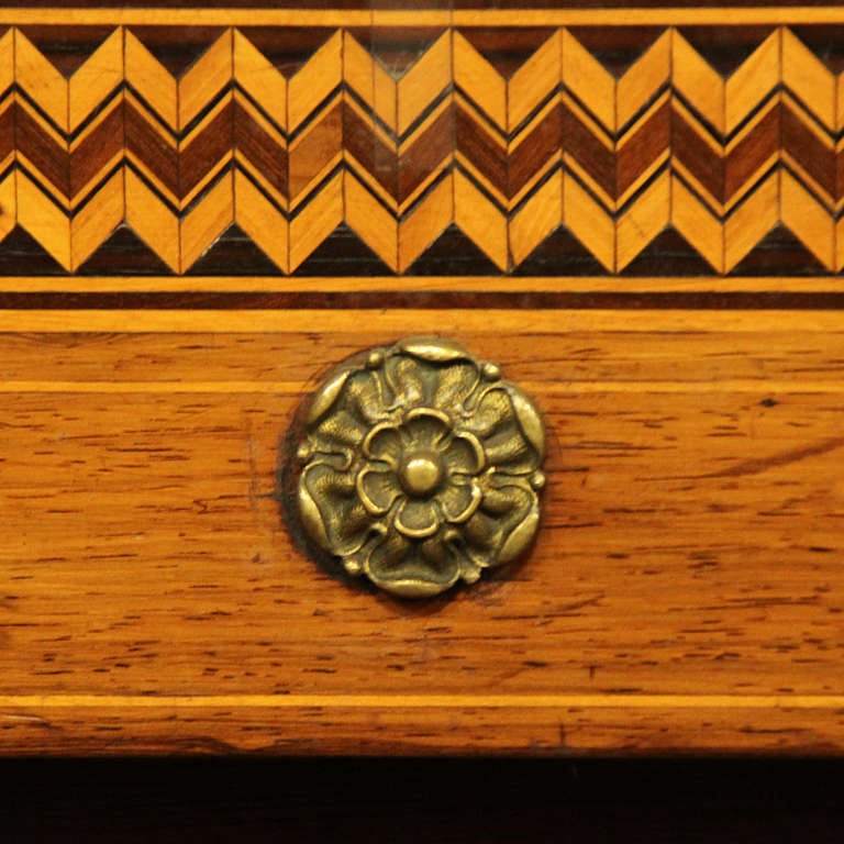 19th Century french Billiards Table, marquetry 1