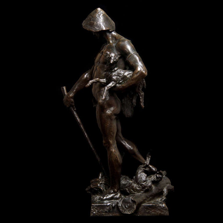 19th Century Bronze Statue `Le Justicier`