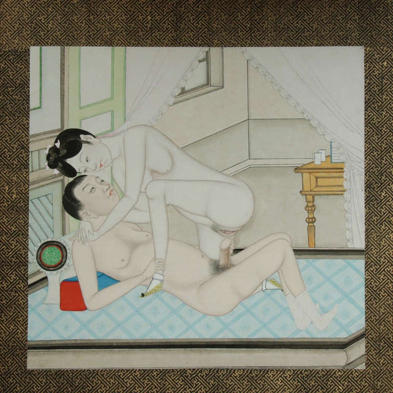 20ième siècle dessins érotiques chinois à l'aquarelle du 20e siècle