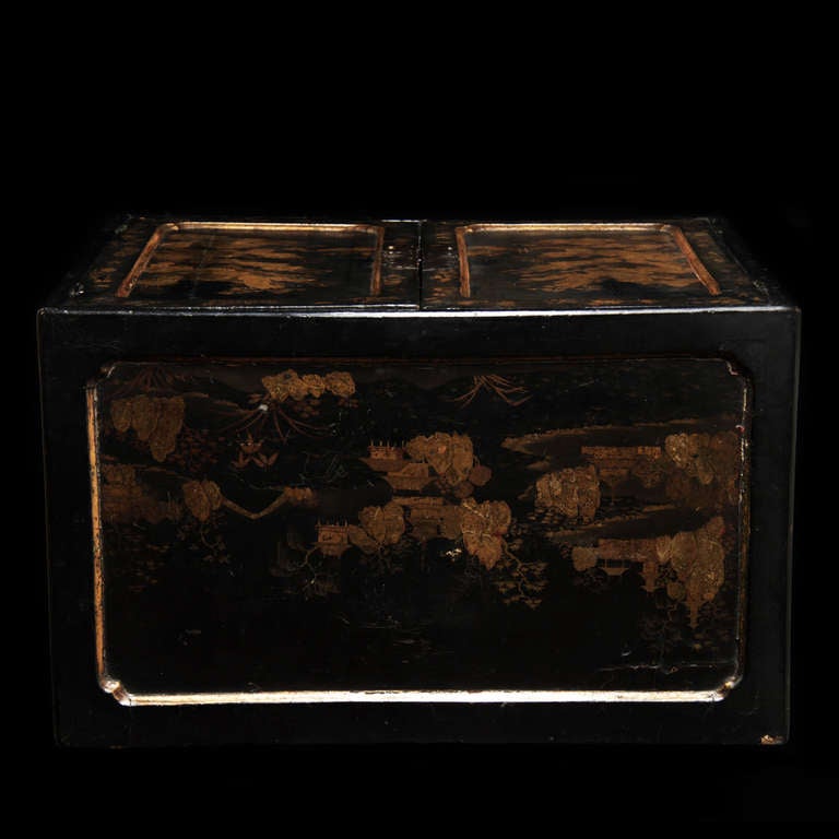 Important 18th C. English Cabinet With Chinese Laque 2