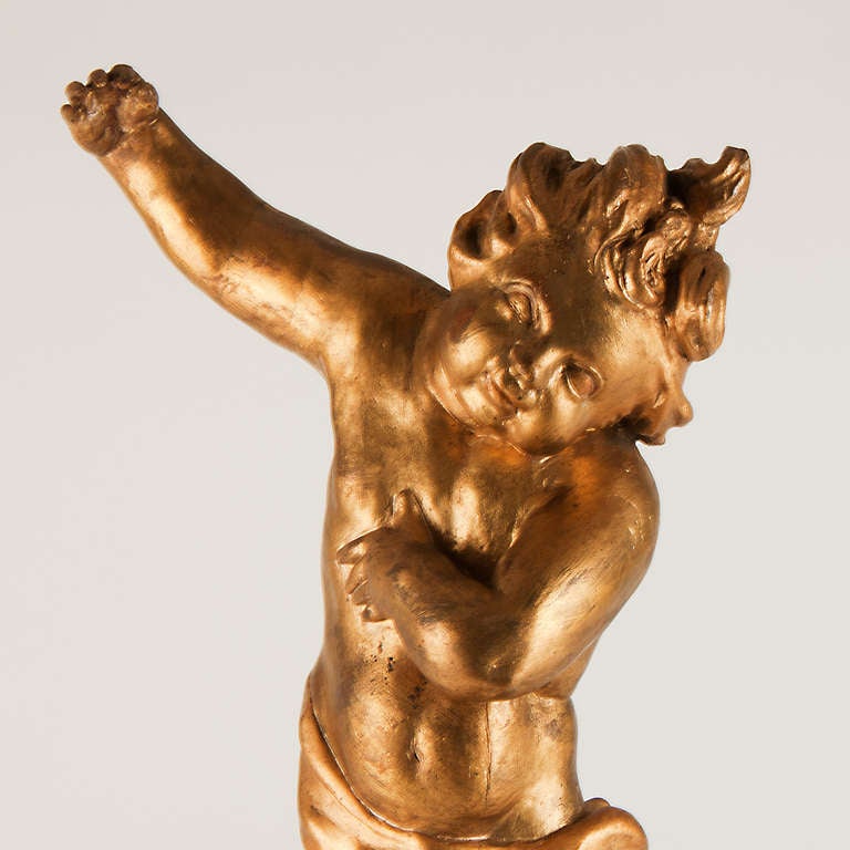 Gilded Wooden Putti's Circa 1680-1720 Germany 2