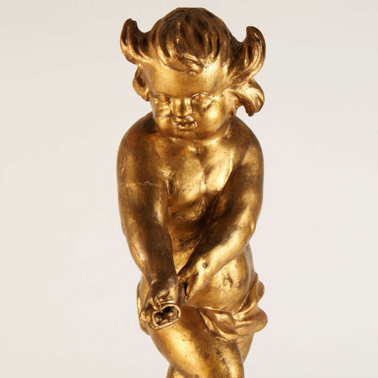 Gilded Wooden Putti's Circa 1680-1720 Germany 4