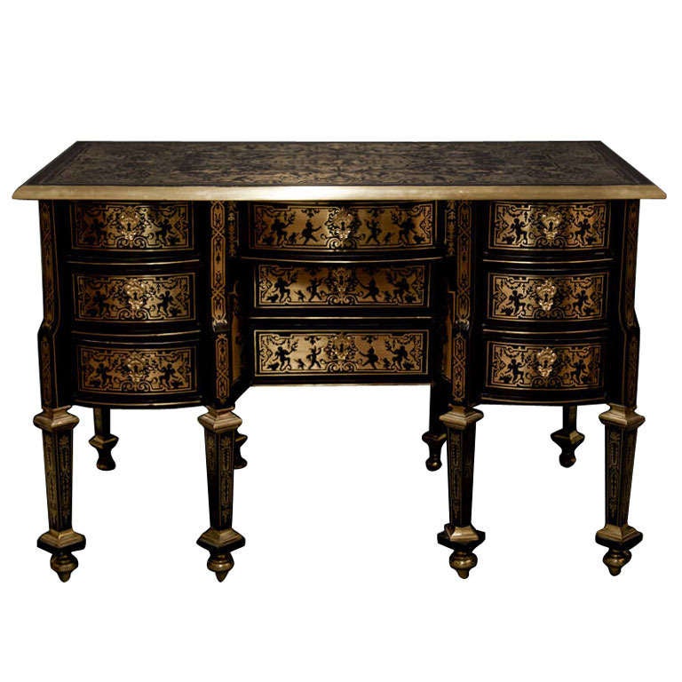 17th Century Exceptionnel French Mazarin Writing Desk, boulle technique For  Sale at 1stDibs