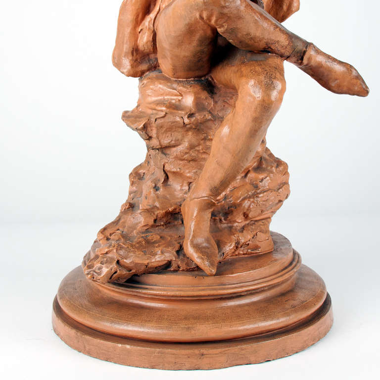 19th Century Terracotta Statue, Signed by Alp. Gaier 4