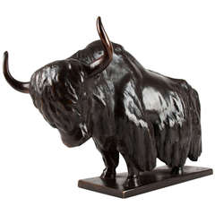 Bronze Bison, Signed by Feihs