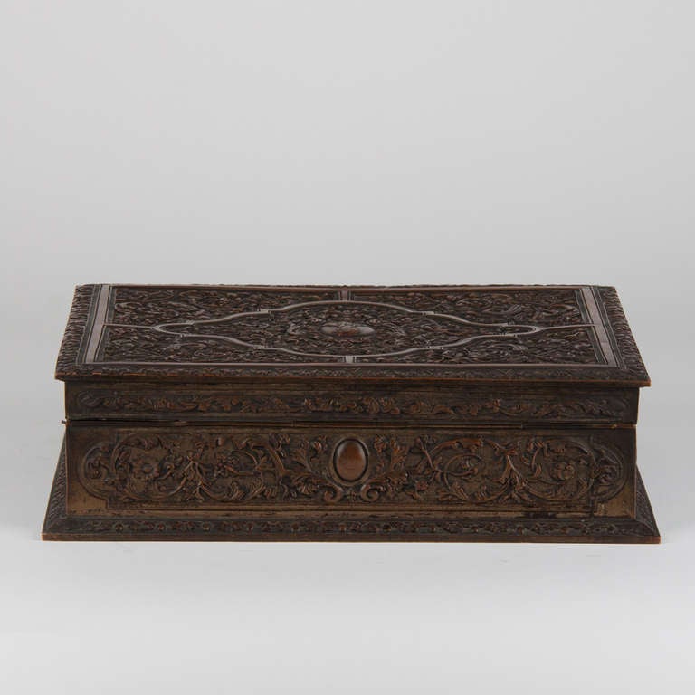 19th Century Bronze Jewelry Box in Style of Cesar Bagard 1