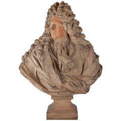19th Century French Terra Cotta Bust