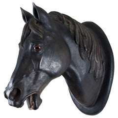 19th Century Patinated Terracotta Horse Head